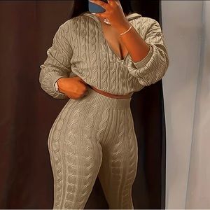 2pc Solid Knitted Set